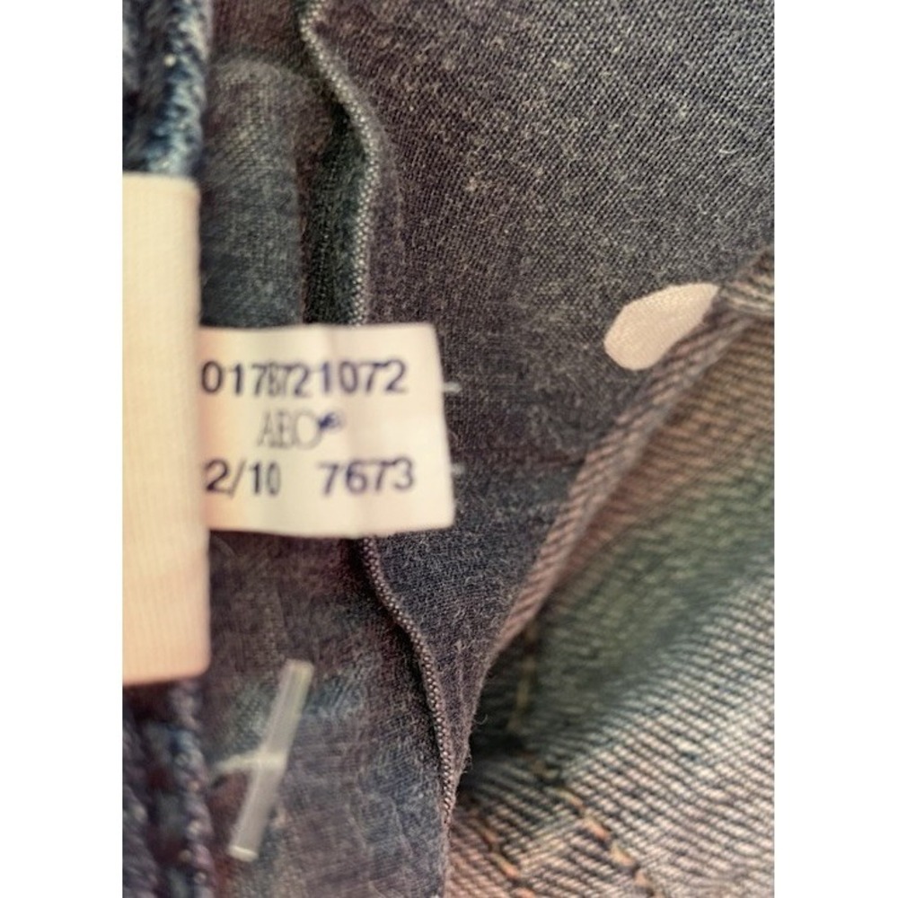 American‎ Eagle Artist Low Rise Flare Jeans Size 2 Distressed Y2K Boho Grunge - Picture 7 of 16